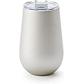 Rabbit Double Walled Stainless Steel Wine Tumbler, Includes Splash-Free Sliding Lid