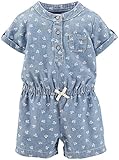 Carter's Baby Girls' Romper (Baby) - Denim