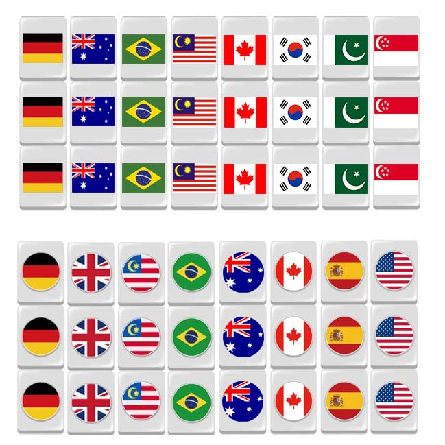 XUBX White Engraved Mini Set, 48 Tiles MahJong Set Portable Chinese Toy with Box, Mini Mahjong Portable For Chinese Style Game Play Family Leisure Time Or Travel