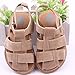 DZT1968® Baby Girl Boy PU Leather Anti Slip Sandals Shoes Prewalker (0~6 Months, Khaki)