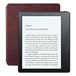 Kindle Oasis E-reader with Leather Charging Cover - Merlot, 6" High-Resolution Display (300 ppi), Wi-Fi - Includes Special Offers