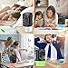 Portable Air Conditioner Fan, Peodelk Mini Evaporative Cooler with 7 Colors Light Changing, 3 Fan Speed, Super Quiet Humidifier Misting Fan for Home Office Bedroom(Black)