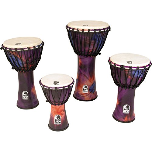 Toca SFDJ-7WP Freestyle Rope Tuned 7-Inch Djembe - Woodstock Purple Finish