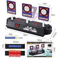 DigHealth Móvil Objetivo para Nerf Pistolas con Pista, Restablecimiento Automático, Objetivo Digital Electrónico con Efectos Inteligentes de Sonido y Luz para Nerf N-Strike Elite/Mega/Rival Series DigHealth Móvil Objetivo para Nerf Pistolas con Pista, Restablecimiento Automático, Objetivo Digital Electrónico con Efectos Inteligentes de Sonido y Luz para Nerf N-Strike Elite/Mega/Rival Series
