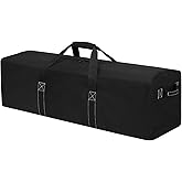 42 Inch Large Duffle Bag for Travel - 116L Extra Large Heavy Duty Duffel Bag with 2 Sides Handles, Sport Equipment Storage Bag for Camping-Black