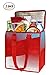 2 Piece Earthwise Insulated Grocery Bag - KEEPS FOOD HOT OR COLD Large Hot Cold Thermal Shopping Tote w/ZIPPER CLOSURE