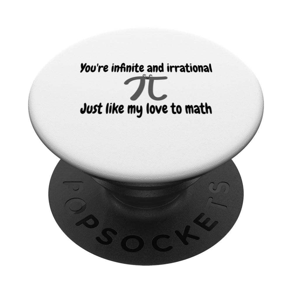 Math Teacher Pi Day Outfit Infinite Irrational Math Class PopSockets Swappable PopGrip