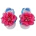 ZHW Children Foot Flowers Pearl Baby Girls Barefoot Sandals (10 Pack)