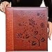 Totocan 4x6 Photo Album 600 Pockets, Extra Large Capacity Picture Album with Vintage Leather Cover, Family, Baby, Wedding Album (Red Brown)