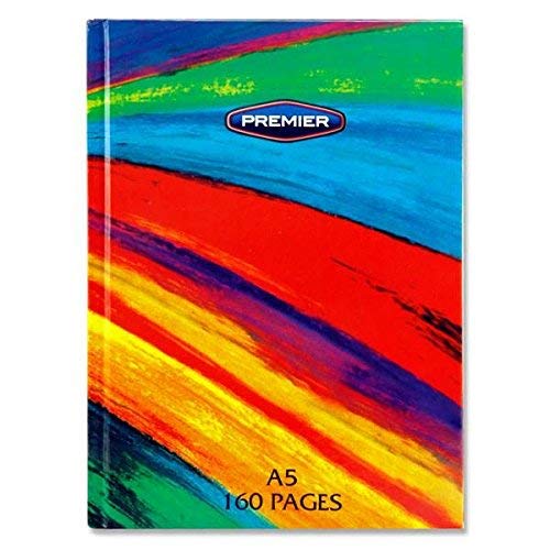 Premier Stationery A5 Rainbow Hardcover Notebook, S2812256