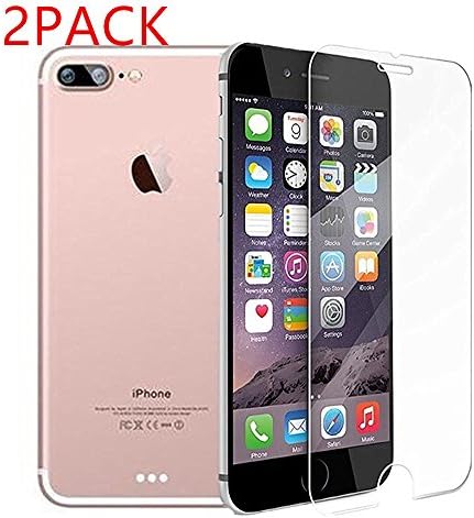 Hkyushine Apple iPhone 7 Screen Protector Tempered Glass Film 9H Hardness HD Premium Anti-Glare Anti-Fingerprint Anti-Bubble Film(4.7and5.5) by Hkyushine (2 Pack 4.7inch Tempered Glass)