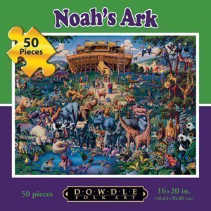 Dowdle Folk Art Noah's Ark 50pc 16x20 Puzzles