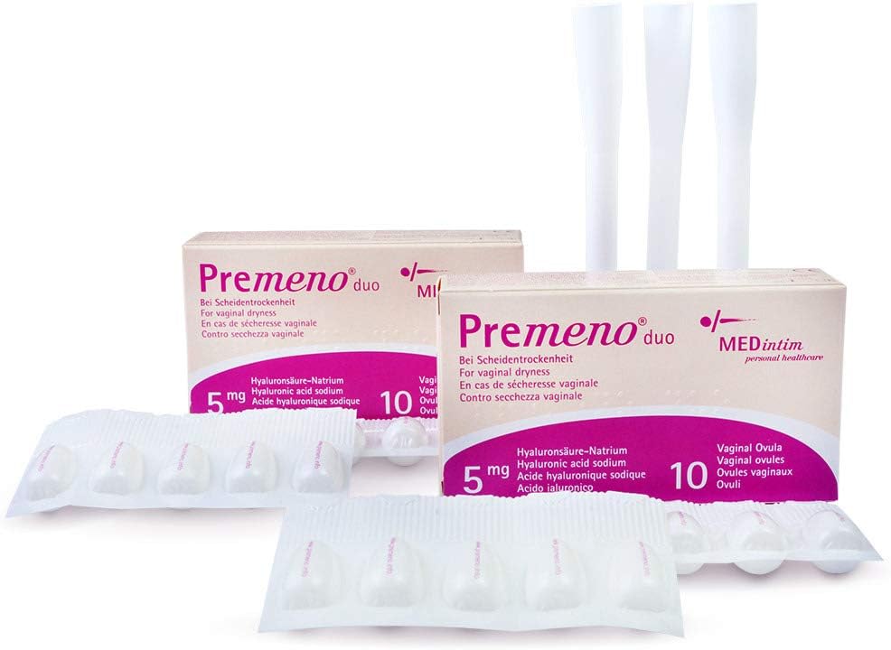 Premeno Duo Vaginal Ovules (Pack of 2) + Single Applicator Amazon.co.uk Health & Personal Care