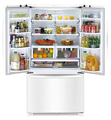 Daewoo RFS-26ABW French Door Bottom Mount Refrigerator, 26 Cu Ft, White, includes delivery and hookup