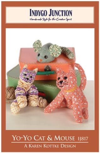 Indygo JunctionYo Stuffed Cat & Mouse Sewing Pattern