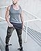 Ouber Men's Fitted Jogger Pants Gym Workout Running Sweatpants with Zipper Bottom (Camo,M)