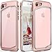 iPhone 8 Case, iPhone 7 Case, Clear Scratch Resistant Transparent Back Cover  with  TPU Rubber Shock Bumper for iPhone 8 & iPhone 7 Air Space Shockproof -Rose Gold