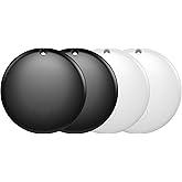 Air Tags for Android,Air Tags-4 Pack Android Tracker Tags,1 Year Battery Life,Google Find Trackers for Google'S Find Hub App Luggage Tracker for Keys, Luggage,etc. (Black & White, 4 Pack)