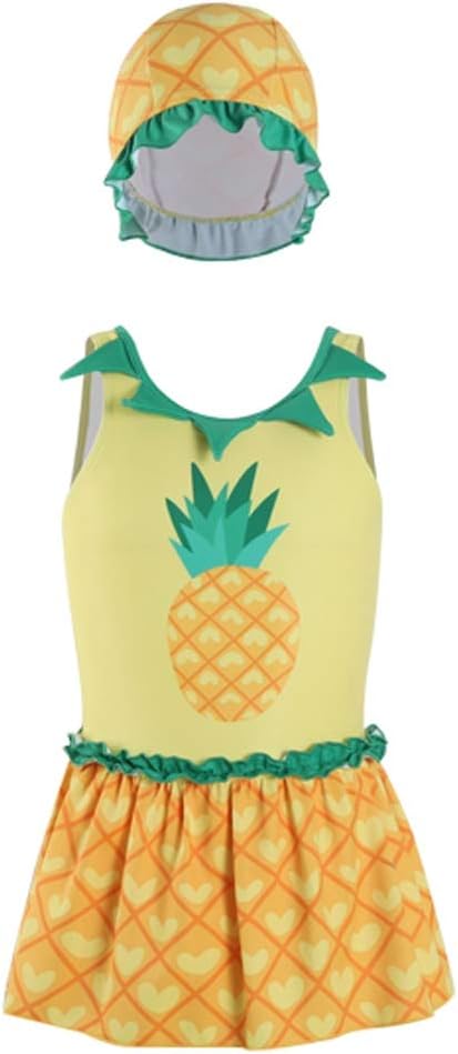 Amazon Co Jp ファッション 女子水着キッズ水着女性シャムの女の子の赤ちゃんの子供の漫画の女の子のプリンセススカートかわいい水着 美しい Color Yellow Size M ホーム キッチン