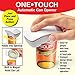 One-Touch Electric Can Opener, Handheld Easy Grip Press Start and Stop Automatic Operation, Lightweight, Twist-free, Arthritis Relief