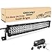 OEDRO 22Inch LED Light Bar Curved 520W Triple Rows Work Light Spot Flood Combo Driving Lighting Off Road Fog Lamps with Wiring Harness for Jeep Truck Pickup 4x4 4WD SUV ATV UTV Boat