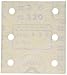 Makita 742528-A #320 Sand Paper, 4-Inch by 4-1/2-Inch, 5-Pack