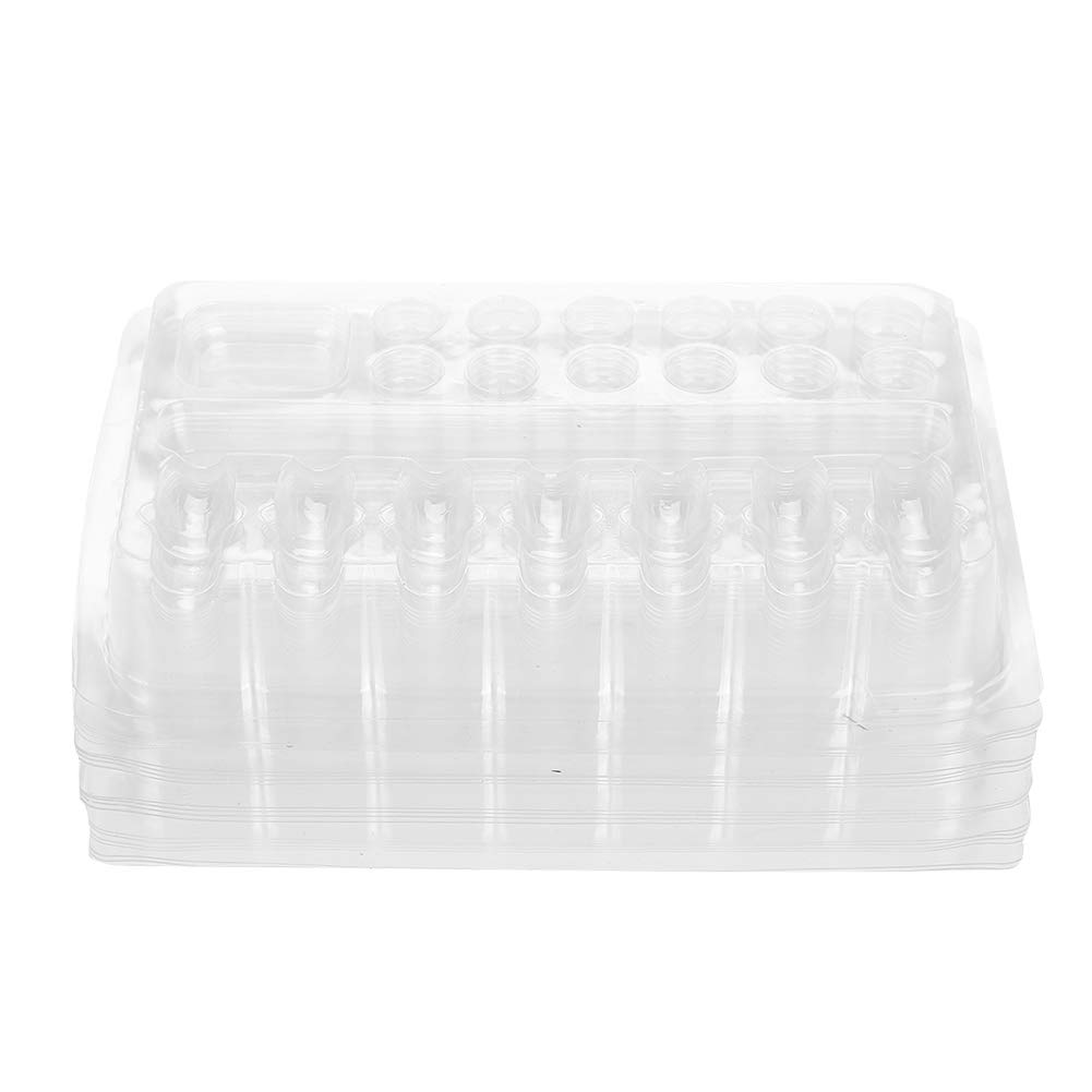 Tattoo Cup Holder Tattoo Ink Tray 20pcs Trays Clear Disposable Plastic Tattoo Cartridge Needle Holder Stand Tattoo Pigment Ink Cup Holder Stand Kit