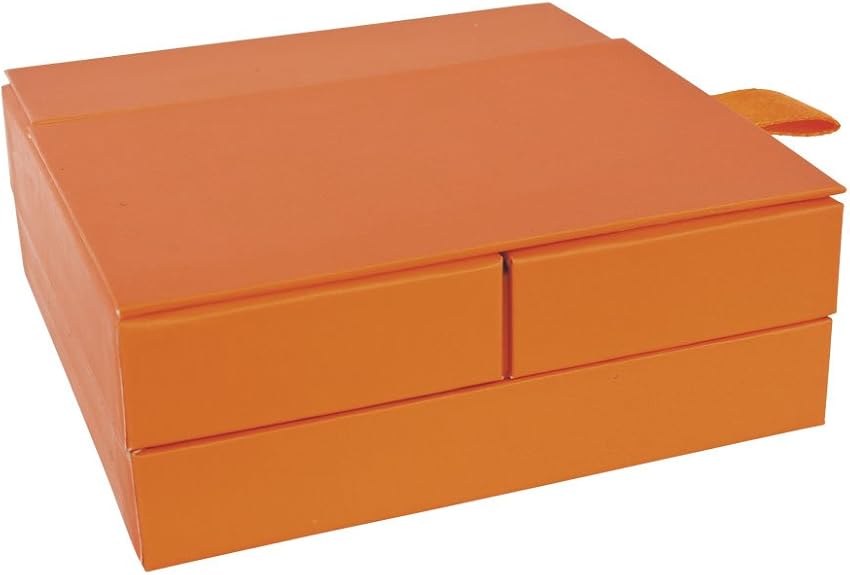 Jouailla-Caja de cartón, cartón, color naranja: Amazon.es: Joyería