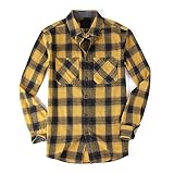 WARHORSEE Mens Flannel Shirt Long Sleeve, Regular