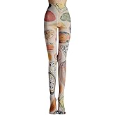 Sahabowi Women's Sheer Tights, Digital Print Designs Stockings