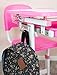 VIVO Pink Height Adjustable Children's Desk and Chair Set | Kids Interactive Workstation
