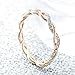 Barogirl Twist Ring Engagement Ring Wedding Bands Rose Gold Rings Jewelry for Women and Lovers YR905(8)