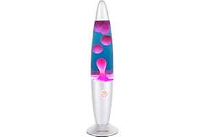 OPULARS Liquid Motion Lamp Magma Lamps for Adults and Kids, 13.5inch Night Light Mood Lamp with Purple Wax in Blue Liquid, Night Light Bedroom Room Decor for Teen Girls