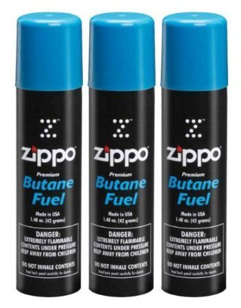 Zippo Premium Butane Fuel 1.48 oz - 3 Pack