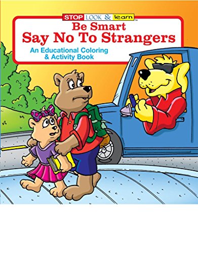 Be Smart, Say No to Strangers Kid's Coloring & Activity Books in Bulk (25-pack)
