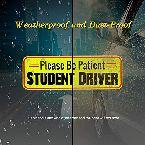 image for GLACIER FRESH Student Driver Magnet Please Be Patient Safety Sign (Reu
