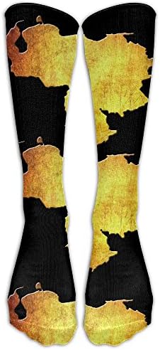 Venezuela Map Gold No More Dictator Unisex Comfort Over The Calf Tube Socks