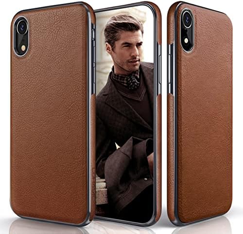 LOHASIC iPhone XR Case, Premium Leather Slim Fit Flexible Hybrid