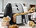 Gourmia GAF560 5 Quart Air Fryer - Oil Free Healthy Cooking - Adjustable Time and Temperature Dials - Removable Crisper Tray - Free Recipe Book Included