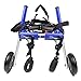 Walkin' Wheels Small Dog Wheelchair, Lightweight Dog Wheelchair for Back Legs, 11-14 lbs, for 7-8 inches Leg Height - Blue