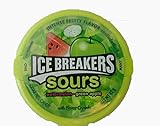 Ice Breakers Sugar Free Sours, Watermelon And Green Apple, 42 g (Pack of 8)