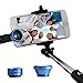 ETvalley Universal 3 in 1 Phone Camera Lens Kit Clip on Lens for Smartphones, Fish Eye Lens, 2 in 1 Macro Lens & Wide Angle Lens, with Universal Lens Clip, Made of Aluminum, Color Blue
