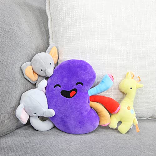 Attatoy Plush Kidney, Stuffed Body Organ Toy for Get Well Gift, Health