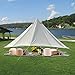 PlayDo 4-Season Waterproof Cotton Canvas Bell Tent Wall Yurt Tent with Stove Hole for Outdoor Camping Hunting Hiking Festival Party