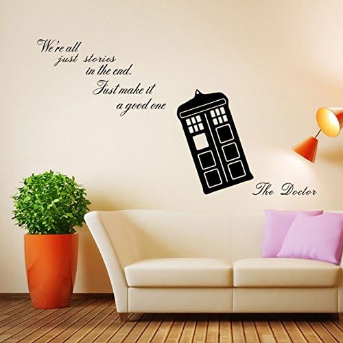 44"x27" English Motto We're Just Stories Wall Stickers Peel and Stick Vinyl Decor Waterproof Removable Art Mural Wall Decal for Home Decoration Children's Bedroom Kids Room TV Background