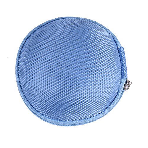 Junda PCS Earphone Carrying Case, Round Shape Carrying Hard EVA