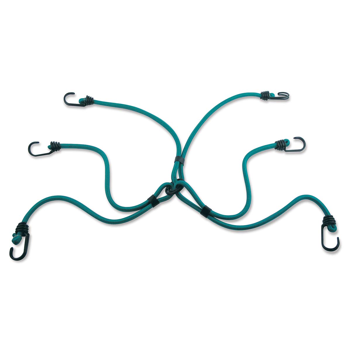 MASTER LOCK Spider Bungees with 6 Hooks [Reverse Hook Design] 3105EURDAT - Ideal to Secure and Carry Loads on Motorcycles and Bicyles