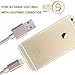 JOOMFEEN Nylon Braided 10ft/3m Extra Long 8pin Charging Cable USB Cord Charger for Apple iphone se, 7,7 plus,6s, 6s plus, 6plus, 6,5s 5c 5,iPad Mini, Air,iPad5,iPod on iOS9 - Gold
