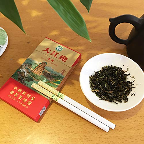 1/3/5/10 Packs Green Tea Herbal Cigarettes Fruit Tea Peony Tea Blueberry  Coffee Cherry Tea Tobacco Smoke-Free and Nicotine-Free Cigarette  Alternatives Quit Cigarette (1 Pack,dahongpao) in Dubai - UAE