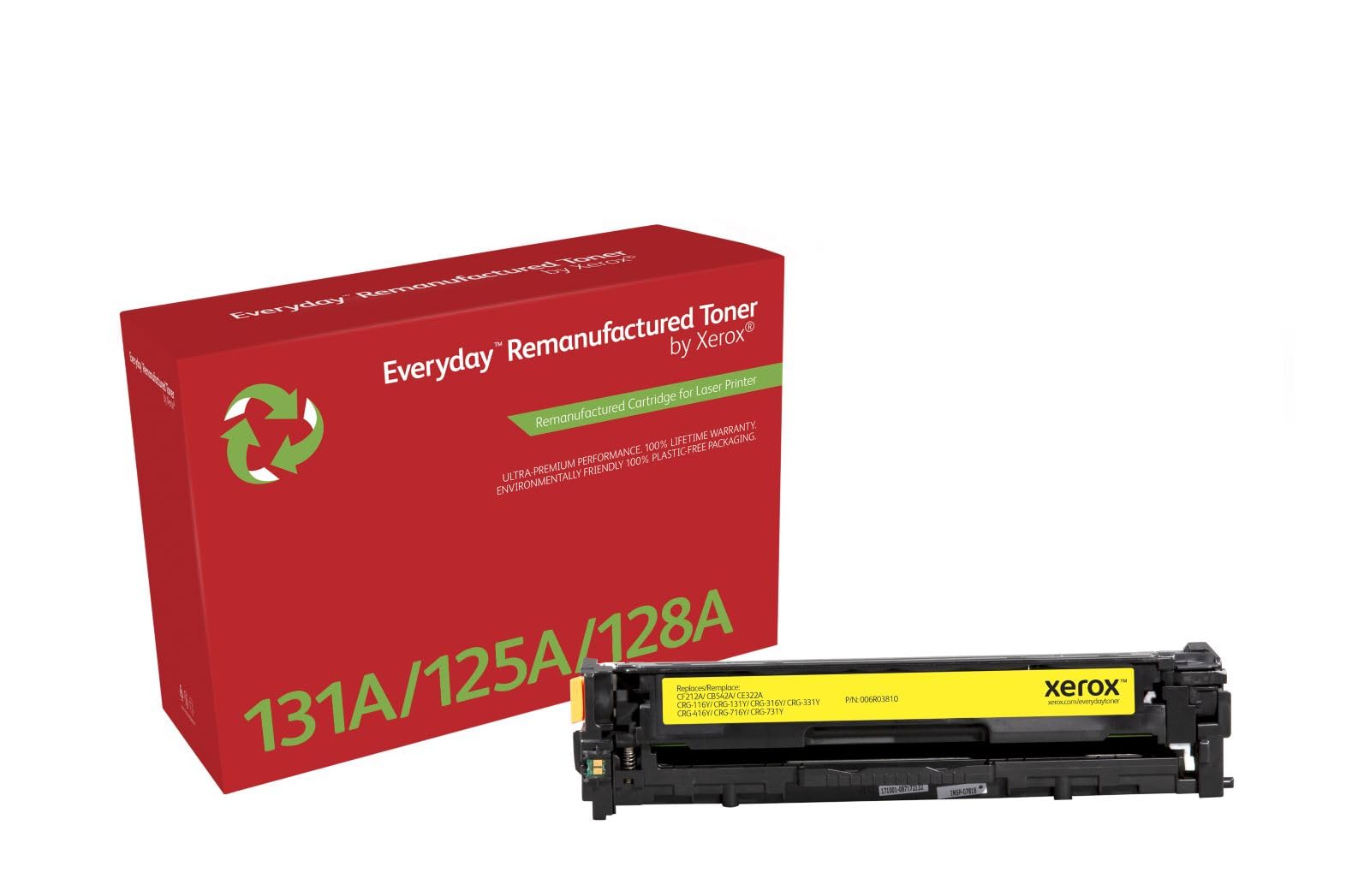 Xerox Everyday Compatible HP 131A CF212A Yellow Toner, Standard Capacity, Remanufactured